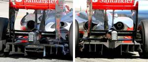 McLaren remodelou seu difusor, sem muita melhora